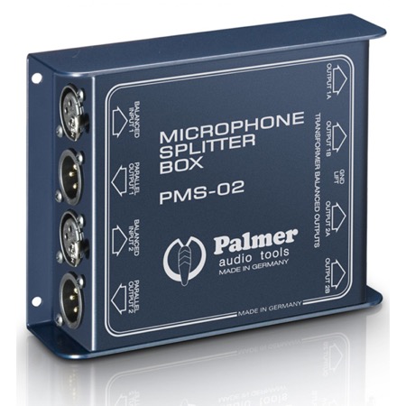 Splitteur audio passif niveau MIC 2 canaux PMS02 PALMER