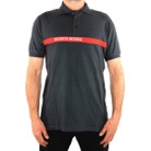 POLO-SSIAP-L-Polo anthracite bande rouge brodée SECURITE INCENDIE - Taille L