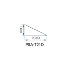PRA-T21D-Plateau de praticabe extérieur ASD triangulaire droit 2m x 1m