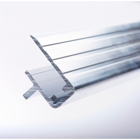 Profilé de couvercle en aluminium pour fermoir glissière GLISS/FERMOIR