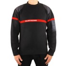 PULL-SSIAP-L-Pull anthracite bande rouge brodée SECURITE INCENDIE - Taille L