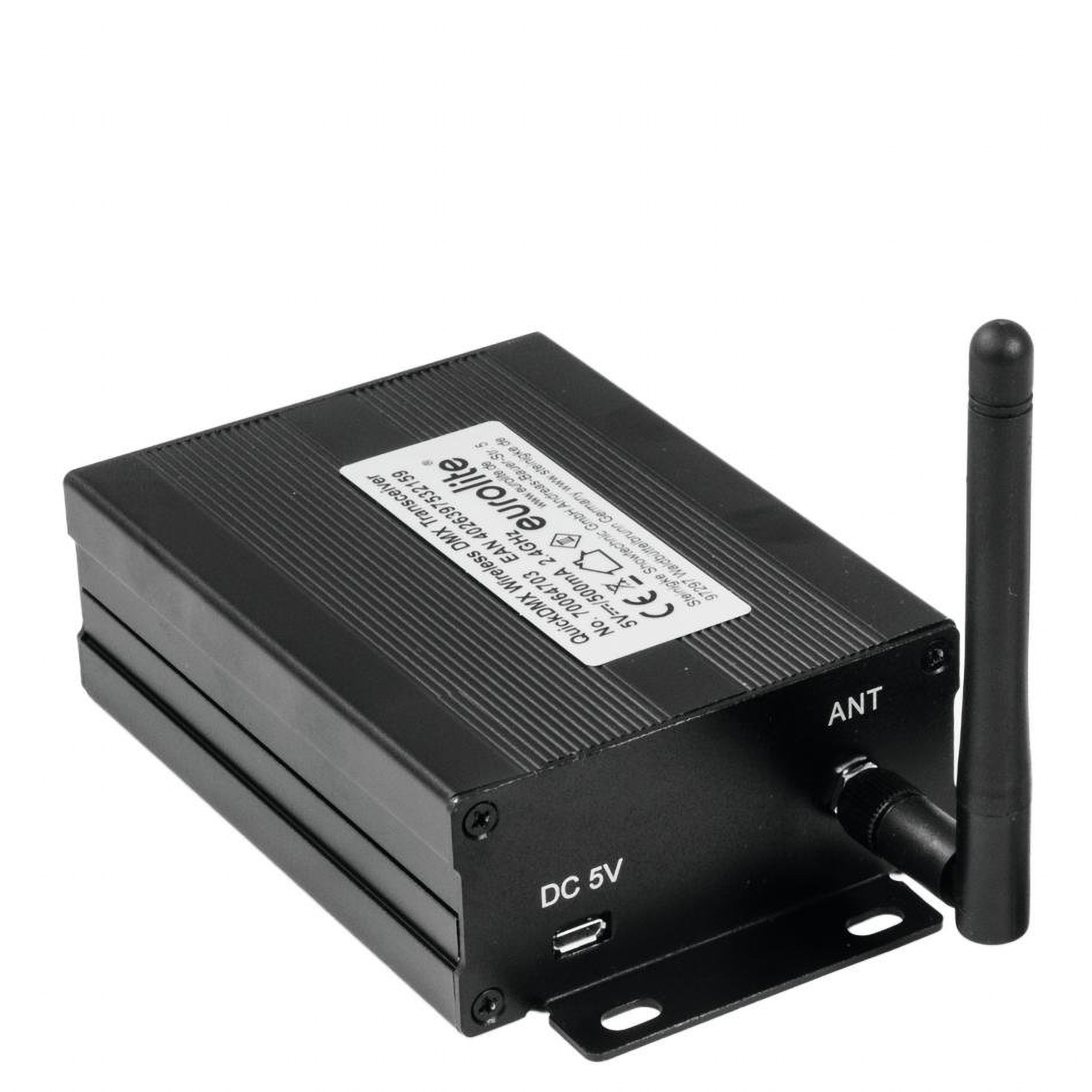 Récepteur DMX Sans Fil PMI 2,4 GHz - Pour SmokeNINJA Pro - Contrôle Jusqu'à 100 M Via USB-C - Compact, Plug & Play - Compatible Consoles DMX Standard