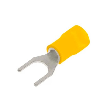 Cosse fourche à sertir - câble 2,5 à 4mm² - diamètre 3,5mm