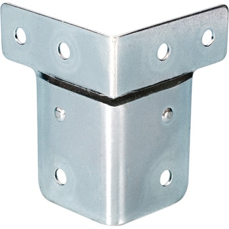 Renfort d'angle acier (zingage blanc) TRES GRAND MODELE (angle droit)
