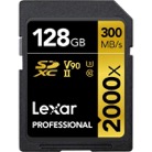 SDXC2000X-128-Carte mémoire LEXAR Pro SD XC 2000x 128Go - 300Mo/s