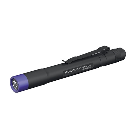 Lampe torche led à pile AAA SOLIDLINE ST4-UV Core - 180lm + UV