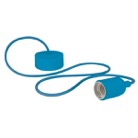 SUSPE27-CORDAGE-BL-Luminaire à Suspension en cordage avec douille E27 - Bleu