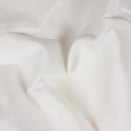 Pendrillon en molleton coton 320g/m² plombé 300g. 290x600cm - blanc