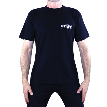 Tee-shirt 100% coton NOIR 150 g/m² - STAFF - XXL