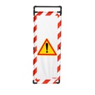 TRAVO180-TO-ATT-Toile ''Attention'' pour barrière paravent en PVC TRAVO 180 VISO