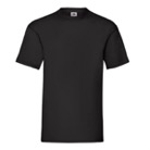 TSHIRT-HL-T-Shirt en coton Fruit of The Loom Valueweight T - Noir - Taille L