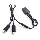 USB-NPFW50-Cordon adaptateur CARUBA 2x USB - Batterie type SONY NP-FW50