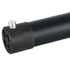 WENTEX-T120N-Tube longueur fixe pour WENTEX Pipes and Drapes - 120cm - Noir