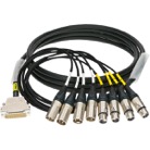 YCDAE5-Câble numérique AES/EBU 5m SUBD25/4 XLR3M/4XLR3F