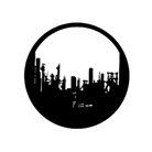 Gobo GAM 213 Industrial skyline - Taille B (86 mm)