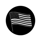 Gobo GAM 237 American flag - Taille M (66 mm)