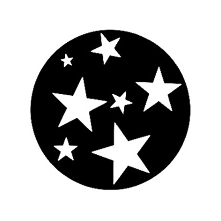 Gobo GAM 244 Super stars - Taille A (100 mm)