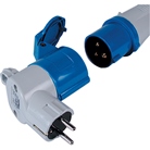 Adaptateur monophasé (2P+T) P17 mâle / fiche femelle 10/16A NF BALS