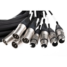 Multipaire AES/EBU 4M/4F XLR3 - 4F/4M - longueur 10m