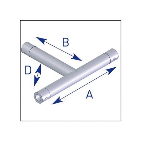 Angle 3 départs, 2D, horizontal, pour série EX50 ASD