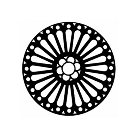 Gobo GAM 375 Rose window - Taille A (100 mm)