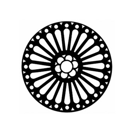 Gobo GAM 375 Rose window - Taille A (100 mm)