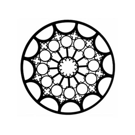 Gobo GAM 376 Rose window 2 - Taille B (86 mm)