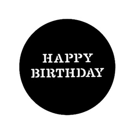 Gobo GAM 518 Happy birthday - Taille A (100 mm)