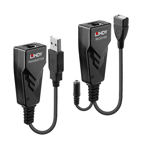 Kit Emetteur/Récepteur USB 2.0 LINDY sur câble Cat5 UTP