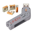 Clé permettent de fixer un verrou sur des ports USB - Orange LINDY