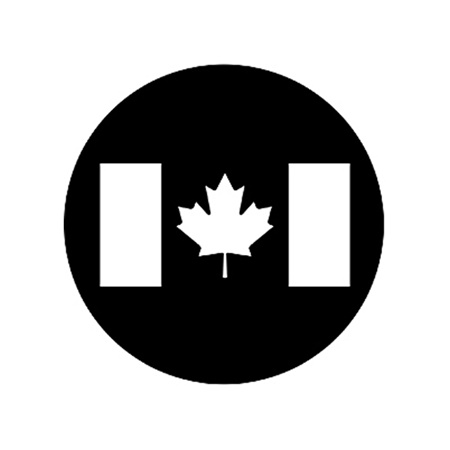 Gobo ROSCO DHA 77210 Canadian flag - Taille A (100 mm)
