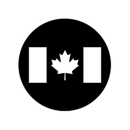 Gobo ROSCO DHA 77210 Canadian flag - Taille B (86 mm)