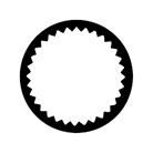 Gobo ROSCO DHA 77255 Vignette apperture 1 - Taille B (86 mm)