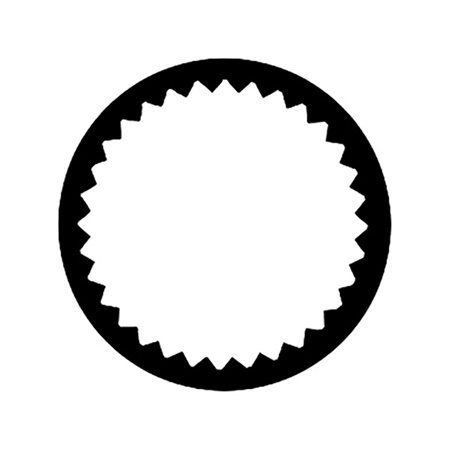 Gobo ROSCO DHA 77255 Vignette apperture 1 - Taille B (86 mm)