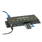 Hub USB 3.0 - Entrée : 1 port USB B - Sortie : 7 ports USB A LINDY