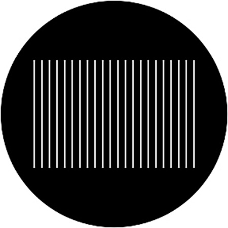 Gobo ROSCO DHA 77718 Vertical blind - Taille M (66 mm)
