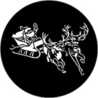 Gobo ROSCO DHA 77720 Santa and sleigh - Taille B (86 mm)