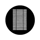 Gobo ROSCO DHA 77215 Louvre - Taille B (86 mm)
