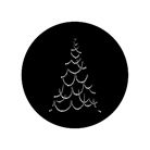 Gobo ROSCO DHA 73632 Christmas tree B - Taille A (100 mm)