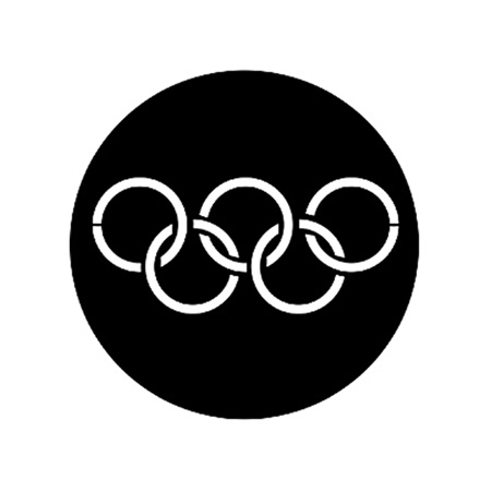 Gobo ROSCO DHA 77437 Olympic rings - Taille A (100 mm)