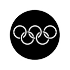 Gobo ROSCO DHA 77437 Olympic rings - Taille B (86 mm)