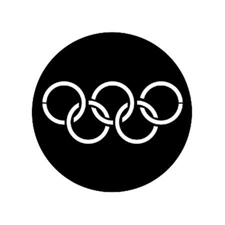 Gobo ROSCO DHA 77437 Olympic rings - Taille B (86 mm)