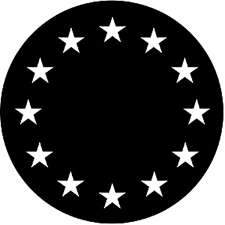 Gobo ROSCO DHA 77438 European stars - Taille A (100 mm)