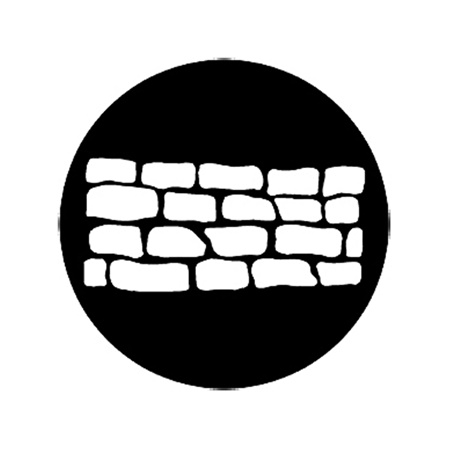 Gobo ROSCO DHA 77519 Stone wall 1 - Taille A (100 mm)