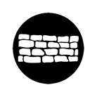 Gobo ROSCO DHA 77519 Stone wall 1 - Taille B (86 mm)
