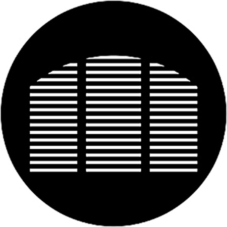 Gobo ROSCO DHA 77755 Morgue window - Taille A (100 mm)