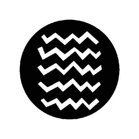 Gobo ROSCO DHA 77571 Zig zags - Taille A (100 mm)