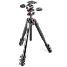 Trépied photo complet 4 sections en aluminium MANFROTTO - Noir