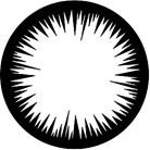 Gobo ROSCO DHA 77614 Jagged vingette - Taille B (86 mm)