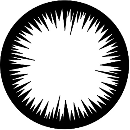 Gobo ROSCO DHA 77614 Jagged vingette - Taille B (86 mm)